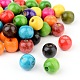 Mixed Lead Free Round Natural Wood Beads US-X-TB095Y-2
