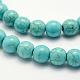 Synthetic Turquoise Beads Strands US-TURQ-F007-01B-6mm-3