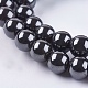 Magnetic Synthetic Hematite Beads Strands US-G-Q893-8mm-3