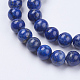 Natural Lapis Lazuli(Filled Color Glue) Beads Strands US-G-K269-01-8mm-3