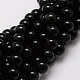 Natural Obsidian Round Beads Strands US-G-G735-19-6mm-1