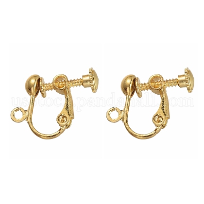 Brass Screw Clip Earring Converter US-EC143-NFG-1