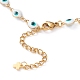 Evil Eye 304 Stainless Steel Enamel Link Chains Bracelets & Necklaces Jewelry Sets US-SJEW-JS01152-4