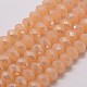 Electroplate Glass Bead Strands US-X-GLAA-K016-6x8mm-04PL-1