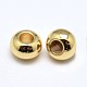 Brass Flat Round Spacer Beads US-KK-M085-18G-NR-2