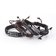 Adjustable Casual Unisex Leather Bracelets Sets US-BJEW-MSMC002-32-1