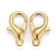 Zinc Alloy Jewelry Findings Golden Lobster Claw Clasps US-X-E105-G-3