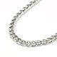 304 Stainless Steel Curb Chain/Twisted Chain Necklace Making US-STAS-A028-N134P-2