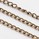 Antique Bronze Iron Twist Curb Chains US-X-CH-C012-AB-NF-2