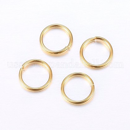 304 Stainless Steel Open Jump Rings US-STAS-O098-01G-17-1