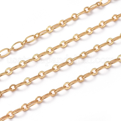 Brass Figaro Chains US-CHC-G005-15G-1