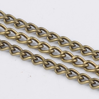 Iron Twisted Chains Curb Chains US-CHS003Y-AB-1