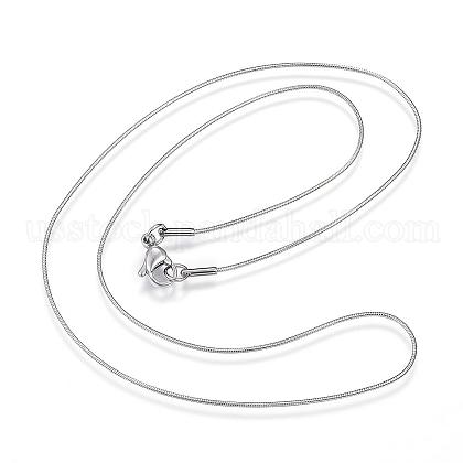 304 Stainless Steel Snake Chain Necklaces US-NJEW-D285-02P-1