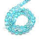 Synthetic Moonstone Beads Strands US-G-F142-8mm-03-2