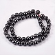 Non-Magnetic Synthetic Hematite Beads Strands US-G-H1624-8mm-1-2