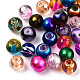 Mixed Style & Mixed Color Round Spray Painted Glass Beads US-DGLA-X0003-6mm-1