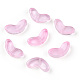 Spray Painted Transparent Glass Beads&nbsp;US-GLAA-T022-27D-1