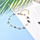 Natural Mixed Gemstone Chip Beaded Anklets US-AJEW-AN00454-3
