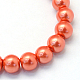 Baking Painted Pearlized Glass Pearl Round Bead Strands US-HY-Q003-4mm-38-2