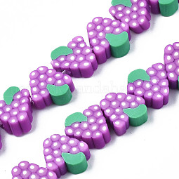 Autumn Theme Handmade Polymer Clay Bead Strands US-CLAY-R069-01D-03