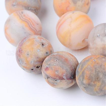 Natural Crazy Agate Beads Strands US-G-Q462-8mm-12-1