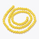 Opaque Solid Color Glass Beads Strands US-EGLA-A034-P4mm-D04-2