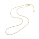 Brass Ball Chains Necklace for Women US-NJEW-P265-13G-2