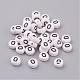 Flat Round with Letter O Acrylic Beads US-X-PL37C9070-O-1