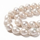 Natural Baroque Pearl Keshi Pearl Beads Strands US-PEAR-Q004-39-3