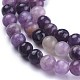 Natural Lepidolite/Purple Mica Stone Beads Strands US-G-K415-4mm-4