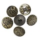 Zinc Metal Alloy Shank Buttons US-BUTT-N0002-37AB-2
