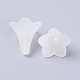 Flower Frosted Acrylic Bead Caps US-X-PL631-1-2
