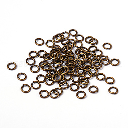 Open Jump Rings Brass Jump Rings US-JRC6MM-AB