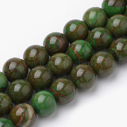Natural Green Jade Beads Strands US-G-S272-03-8mm-1
