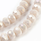 Electroplate Glass Beads Strands US-GLAA-K027-FR-B02-3