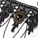 Gothic Retro Hollow Lace Flower Collar Necklaces US-NJEW-JL129-4